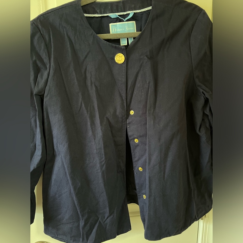 Draper James jacket navy, good condition XL